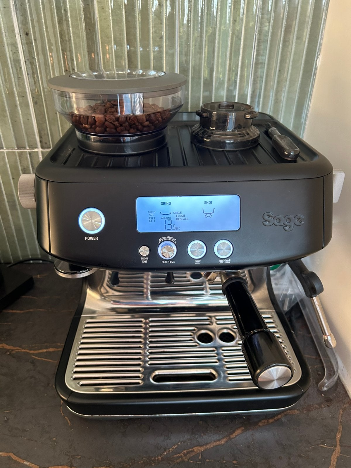 Sage Barista pro black truffle, Ophalen, Zo goed als nieuw
