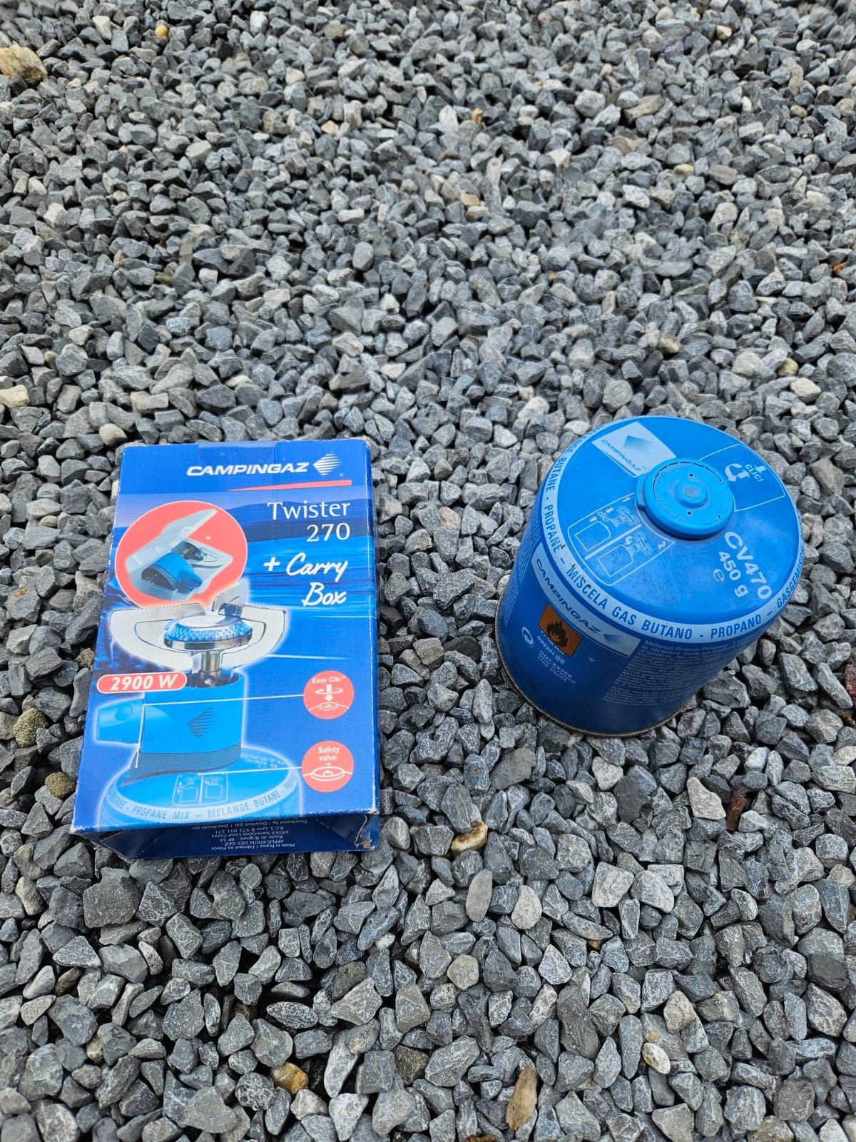 Réchaud de camping + cartouche de gaz, Enlèvement