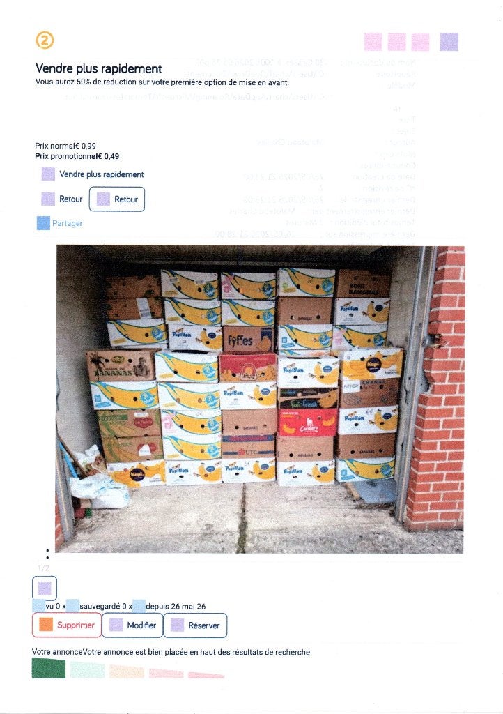 Vide grenier, Enlèvement, Utilisé