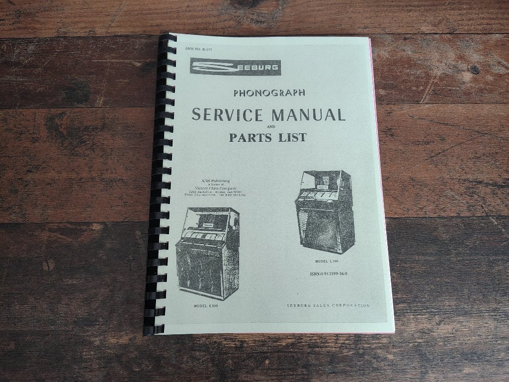 Service Manual: Seeburg KD-200/ L100 (1957) jukebox Nieuw !, Verzenden, Seeburg