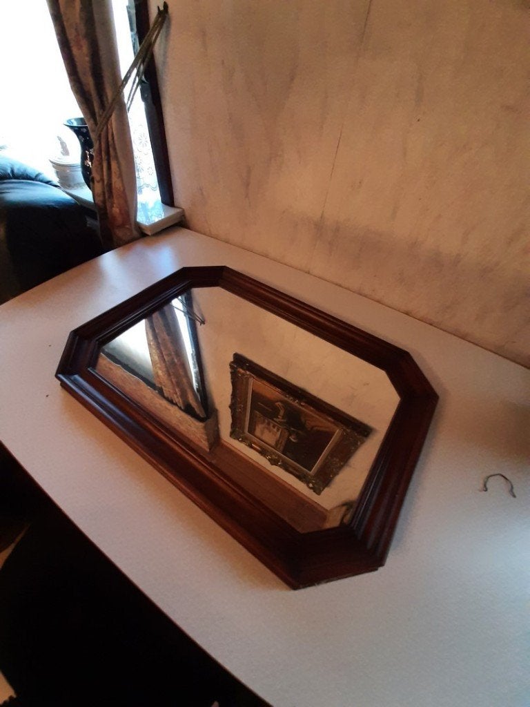 2 spiegels houten kaders, Ophalen