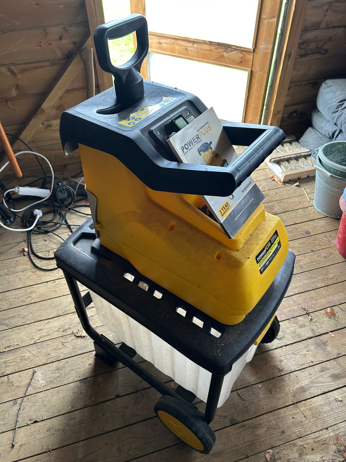 Hakselaar Power Plus, Tuin en Terras, Ophalen, Gebruikt, Elektrisch, Met opvangbak
