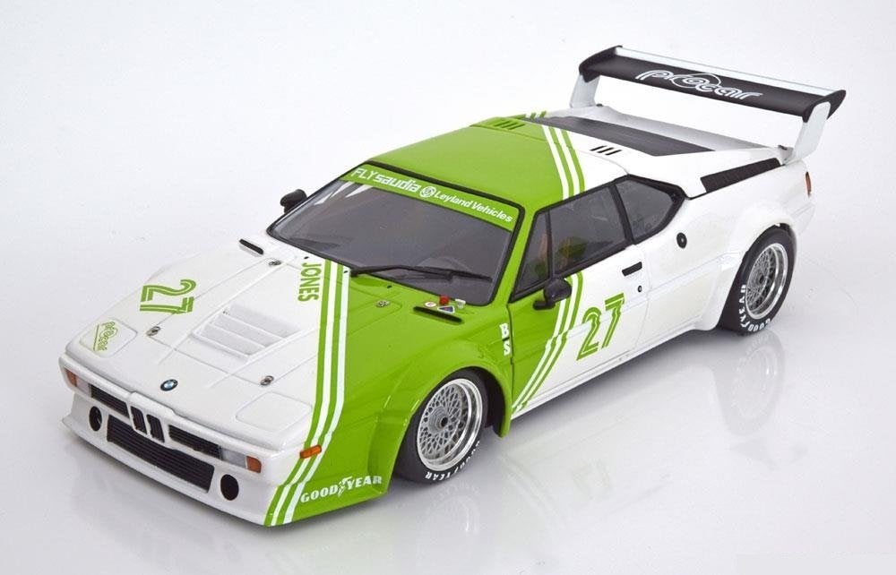 BMW M1 E26 #27 Alan Jones 1980 Minichamps 1/18 ZGAN, Enlèvement ou Envoi, Comme neuf, Voiture, MiniChamps