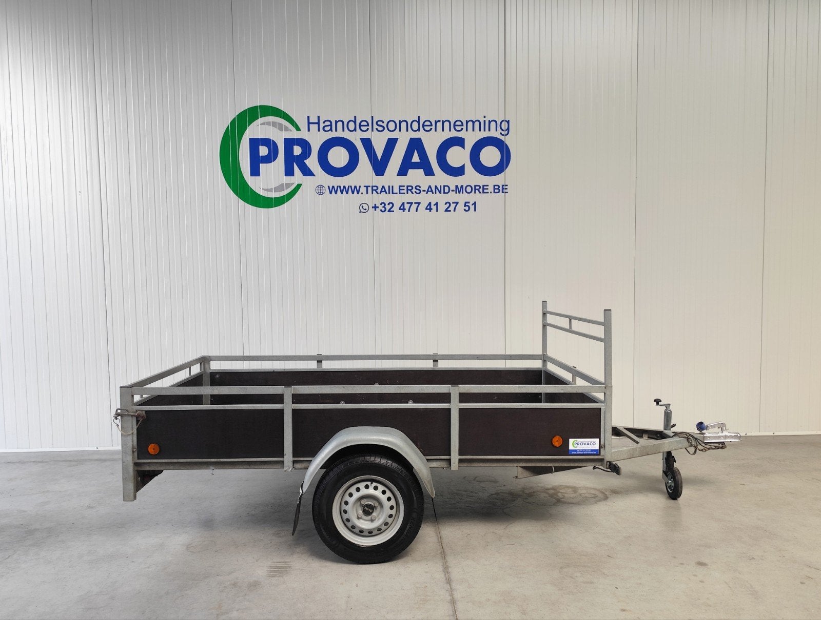 aanhangwagen 750kg keuringsvrij • 130x258cm •perfecte staat, Autos : Divers, Remorques, Enlèvement