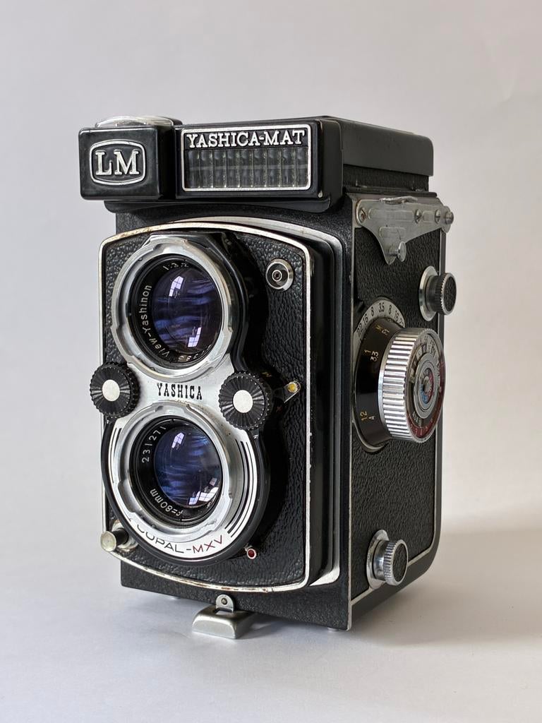 Yashica Matt LM TLR avec Yashinon 80 mm f/3,5, Enlèvement ou Envoi, Utilisé, Reflex miroir, Autres Marques