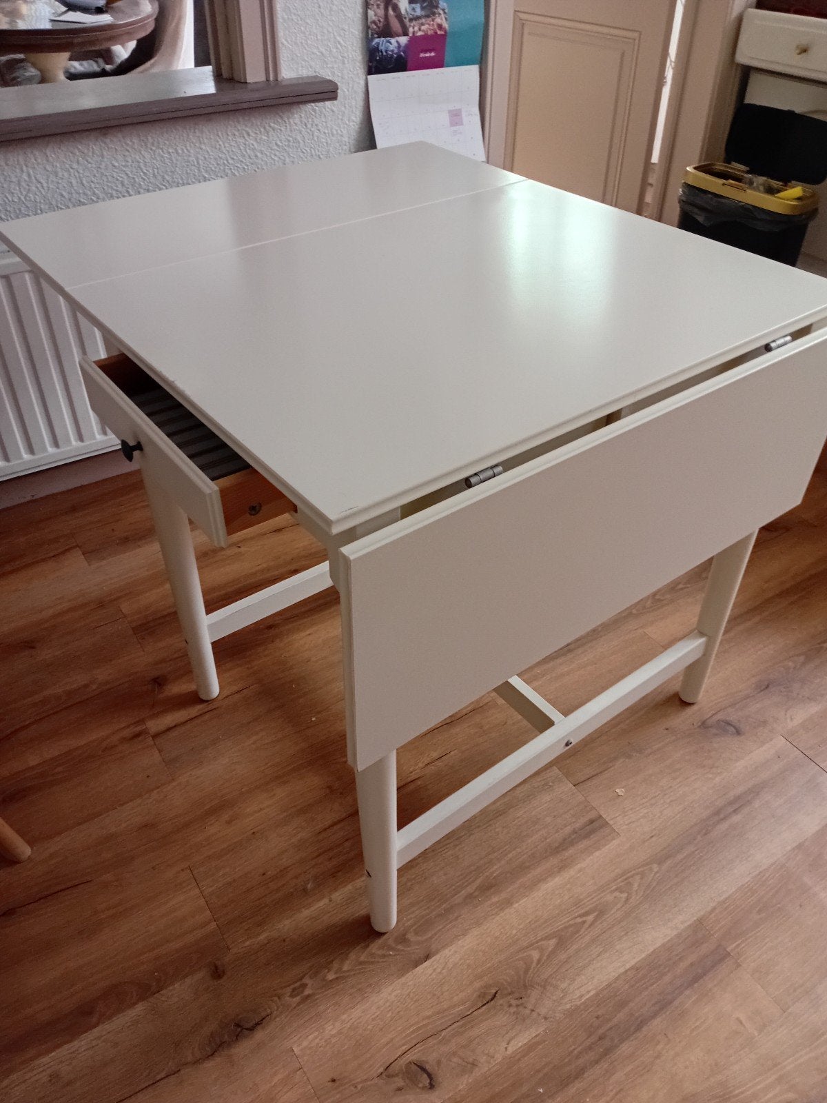 petite table de cuisine,, ou autre,,, 59x78 avec 2 allonges, Maison & Meubles, Teck, 100 à 150 cm, Quatre personnes, Enlèvement