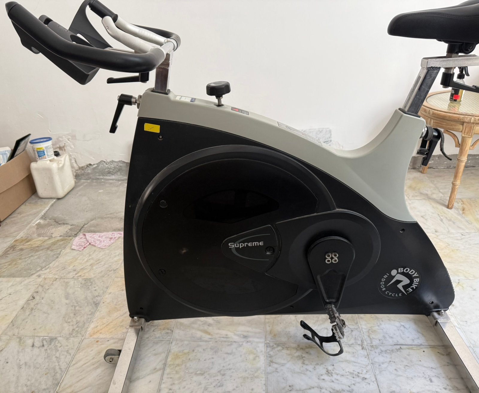 Body bike supreme spinningfiets, Sport en Fitness, Fitnessapparatuur, Ophalen, Zo goed als nieuw, Spinningfiets