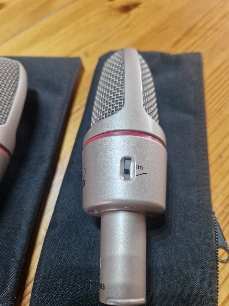 set van 2 microfoons AKG c 3000, Muziek en Instrumenten, Ophalen, Zo goed als nieuw, Instrumentmicrofoon