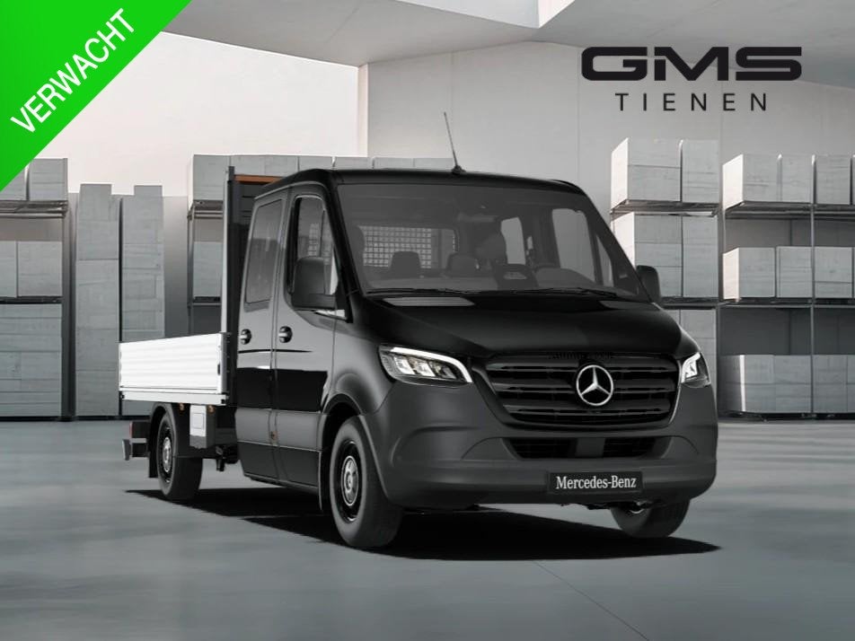 Mercedes-Benz Sprinter Open laadbak Dubbele cabine SELECT 31, Auto's, Automaat, 4 deurs, Zwart, 4 cilinders