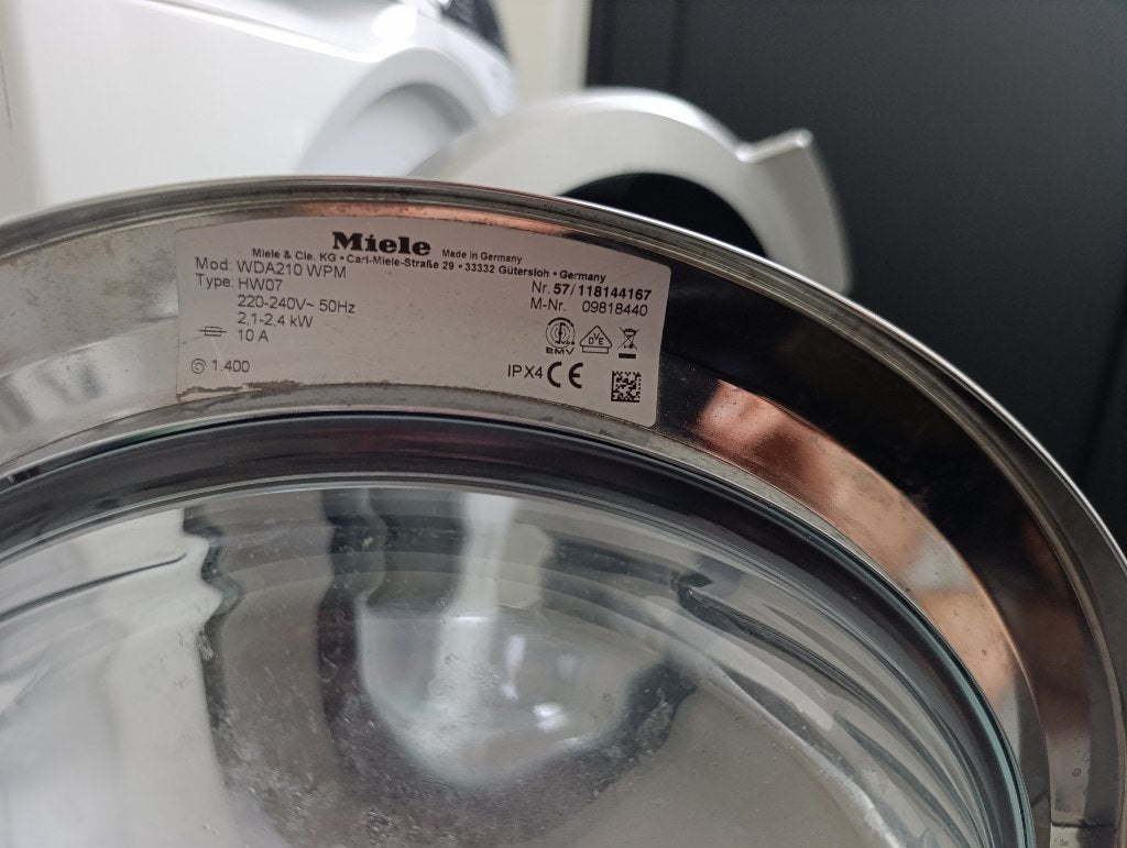 Wasmachine Miele, Elektronische apparatuur, Ophalen, Gebruikt, Energieklasse A of zuiniger, Voorlader