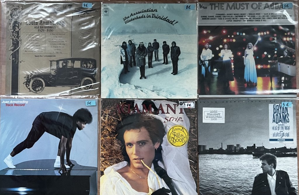 lot de 6 LP - lettre A - mix, Enlèvement ou Envoi, Pop, Utilisé, Housse de protection extérieure