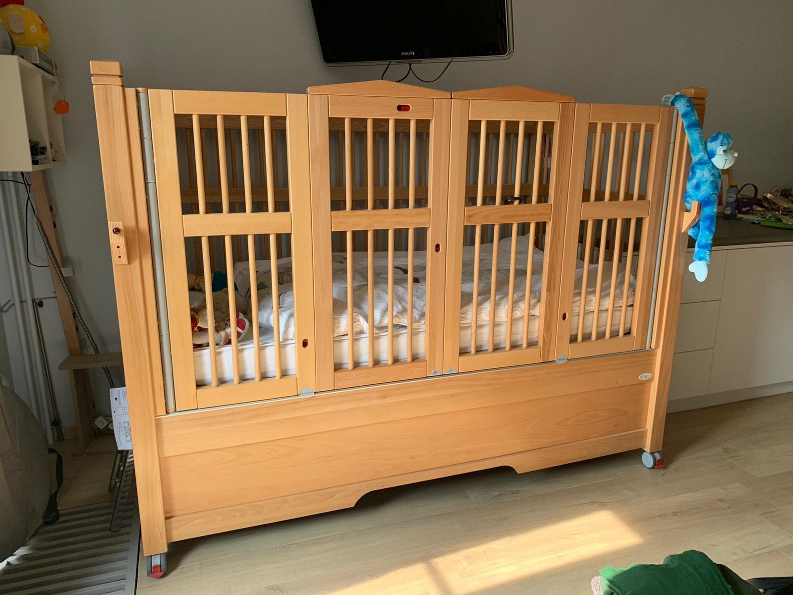 Bedbox volwassen - personen met een beperking, Ophalen, Eenpersoons, Zo goed als nieuw, 200 cm