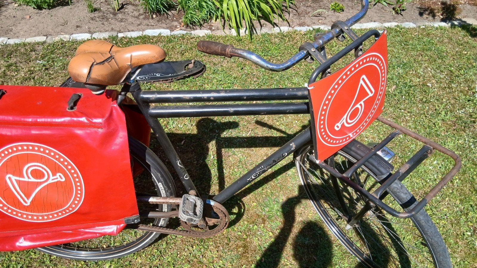 Herenfiets - postfiets - met voordrager, Tuin en Terras, Grasmaaiers, Ophalen