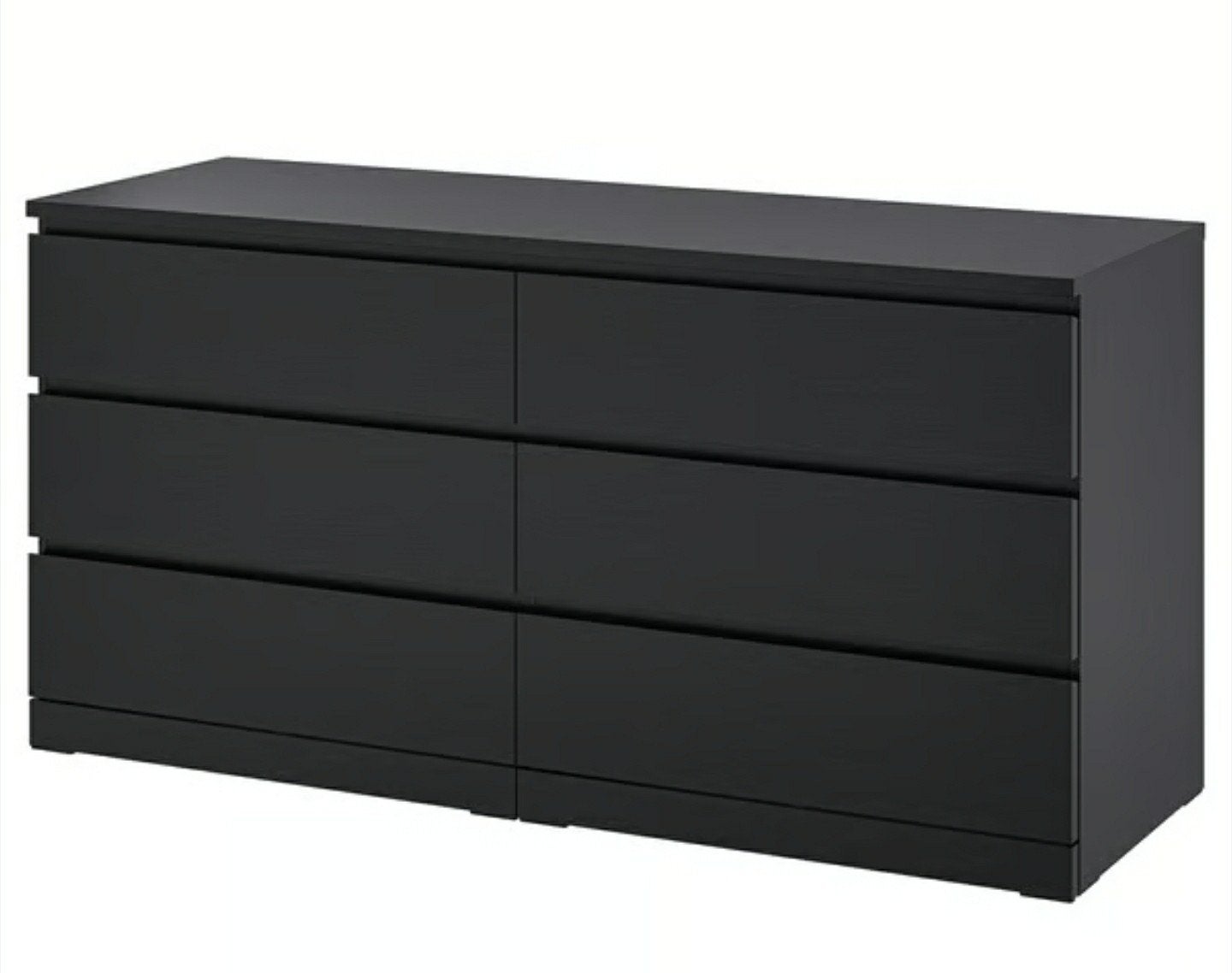 Ikea MALM ladekast met 6 lades, zwartbruin, 160x78 cm - IKEA, Huis en Inrichting, Ophalen