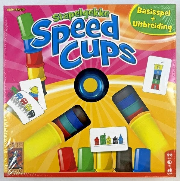 999 Games Speed Cups Basisspel + Uitbreiding bordspel Nieuw, Een of twee spelers, Verzenden, Zo goed als nieuw, 999 games