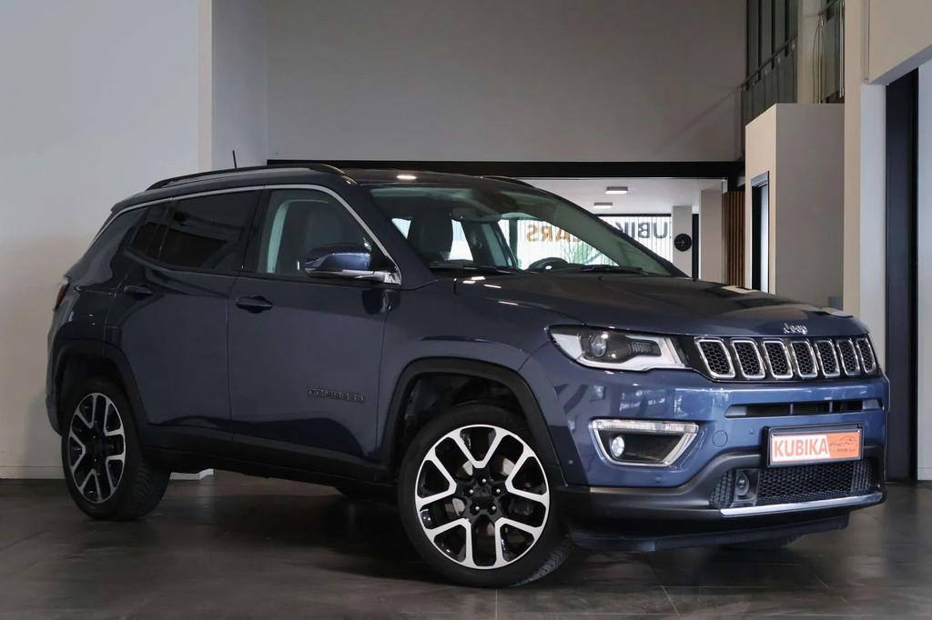 Jeep Compass Compass 1.3 Turbo 4x2 Limited CruiseC Garantie*, Auto's, Automaat, Gebruikt, 4 cilinders, Blauw