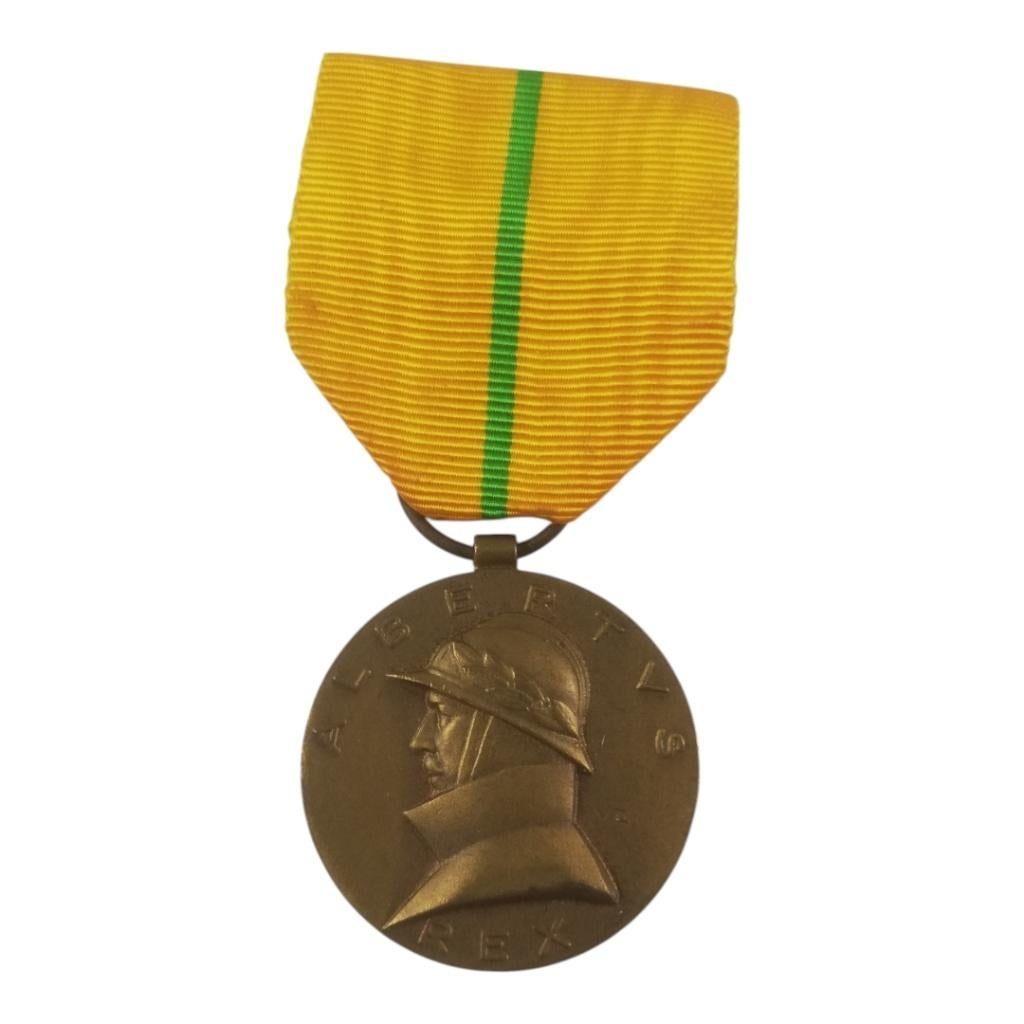 België - Herinneringsmedaille Albert I, Ophalen of Verzenden, Landmacht, Lintje, Medaille of Wings