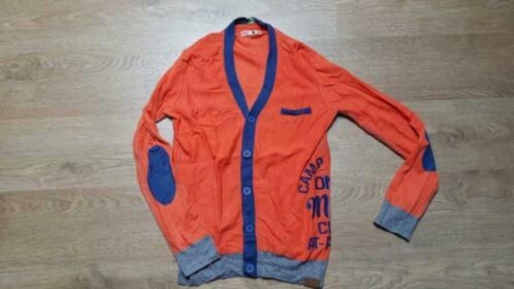 oranje trui /gilet van CKS maat 140, Kinderen en Baby's, Kinderkleding | Maat 140, Ophalen of Verzenden, Zo goed als nieuw, Jongen