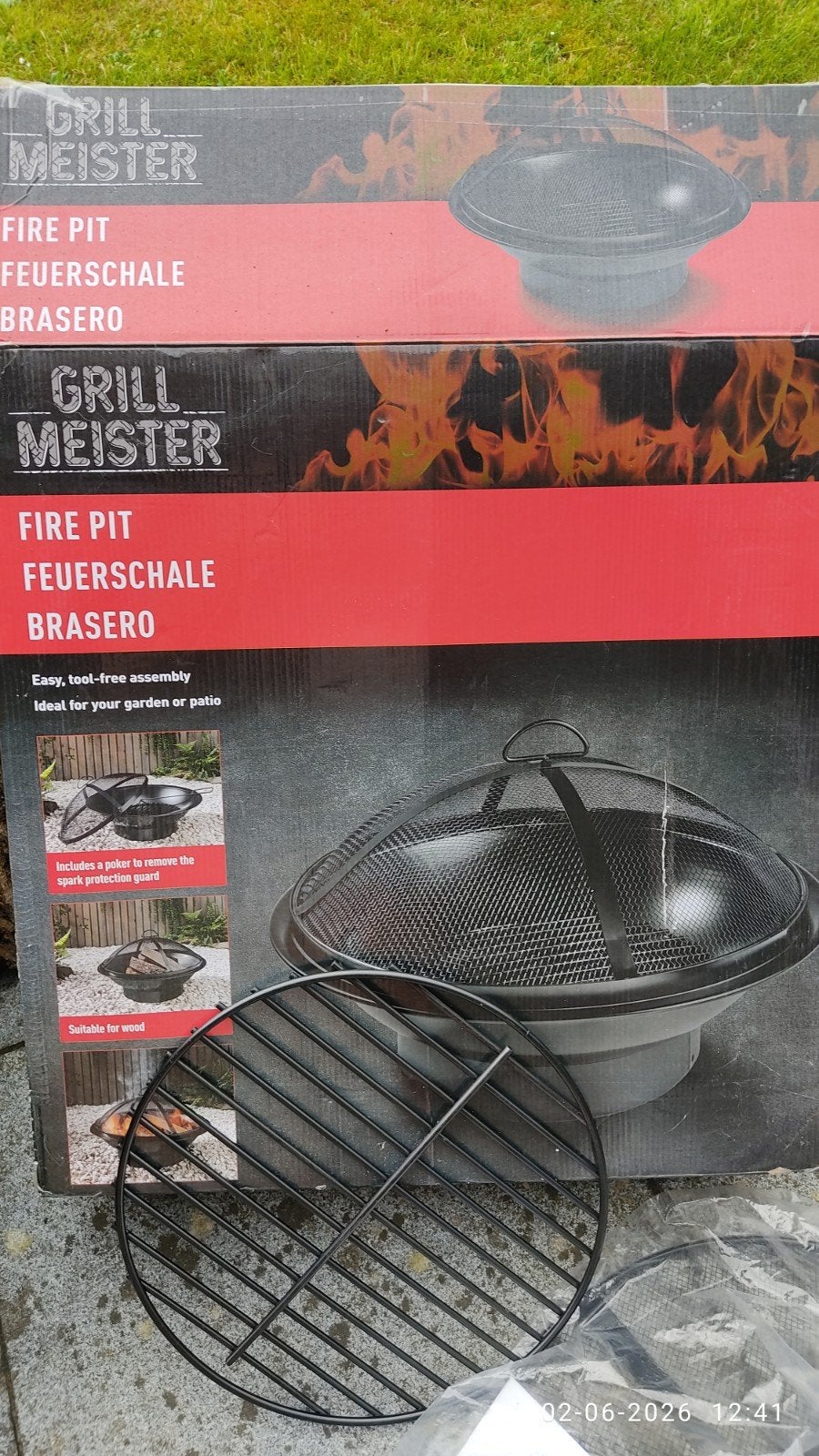 Vuurschaal/grill als nieuw, Tuin en Terras, Ophalen