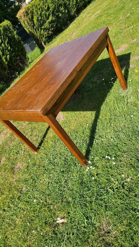 Table rectangulaire avec allonges en chêne, Maison & Meubles, Tables | Tables à manger, Chêne, Enlèvement, Utilisé, 50 à 100 cm