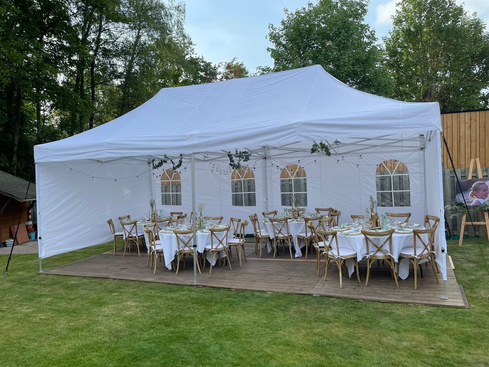 Tent 4x8m te huur, Tuin en Terras, Ophalen, Zo goed als nieuw, Partytent