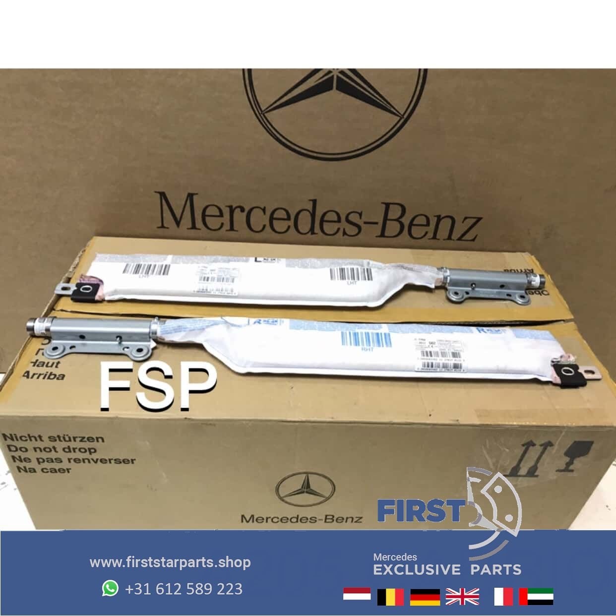 A205 W205 portier airbag Mercedes C Klasse 2014-2020 LINKS /, Gebruikt, -, Ophalen of Verzenden, -