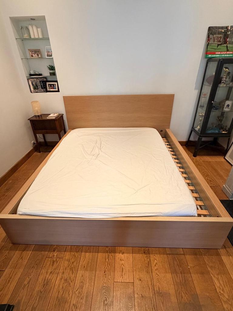 Ikea bedframe met lattenbodem 180x200, Huis en Inrichting, Ophalen, Tweepersoons, 180 cm, 200 cm
