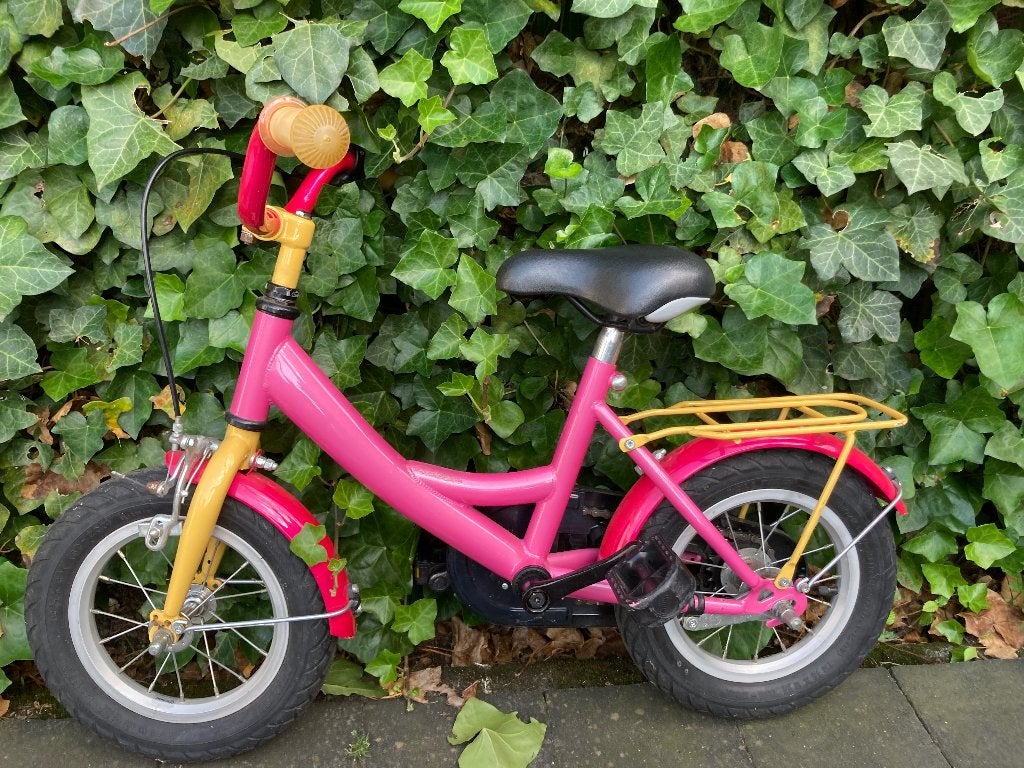 Kinderfiets 12 1/2 inch, Ophalen, Gebruikt, Terugtraprem, Minder dan 16 inch