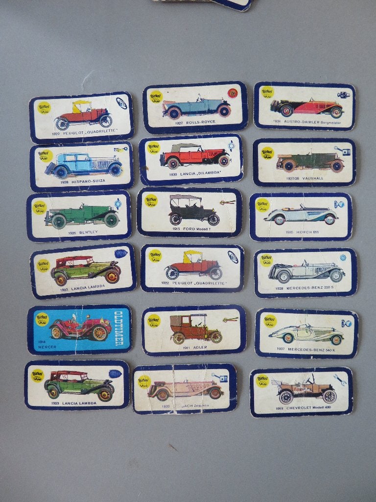 18 chromo,s Auto,s BIRKEL Peugeot Mercedes Lancia, Enlèvement ou Envoi, Comme neuf, Autres sujets/thèmes, Gravure