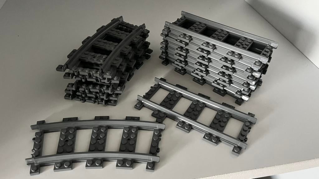 Lego city treinsporen, Ophalen of Verzenden, Zo goed als nieuw, Complete set, Lego
