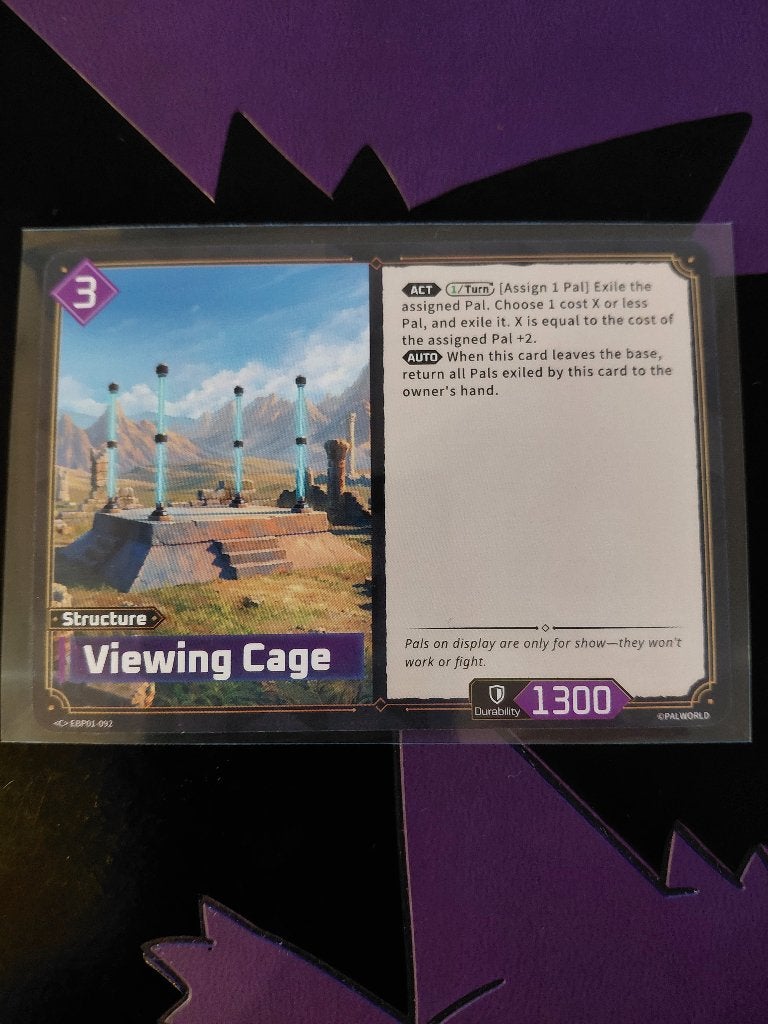 Palworld: Viewing Cage - <C> EBP01-092 (PRISTINE), Ophalen of Verzenden, Nieuw, Speelkaart(en)