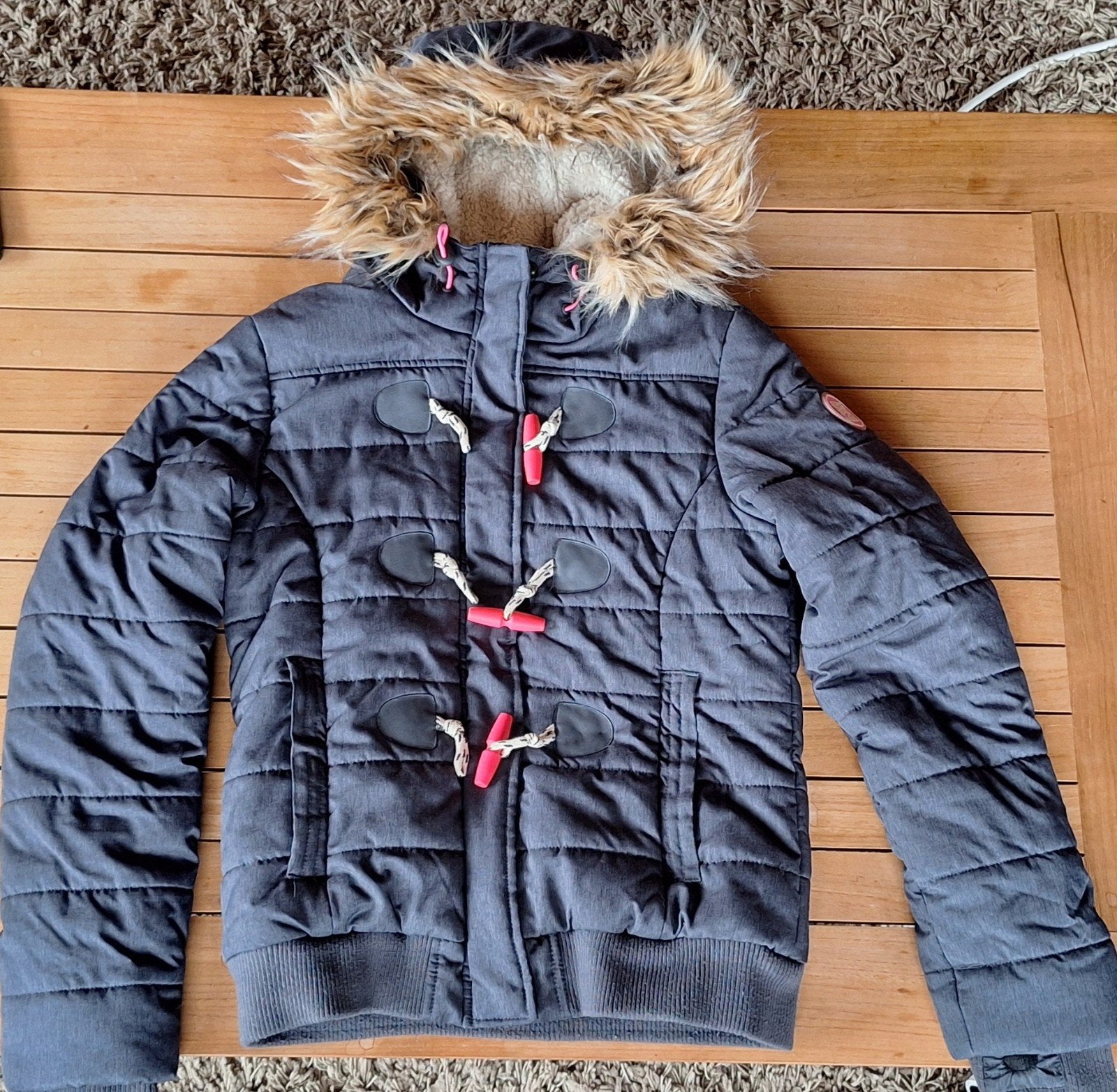 warme jas Superdry S, Superdry, Meisje, Ophalen of Verzenden, Zo goed als nieuw