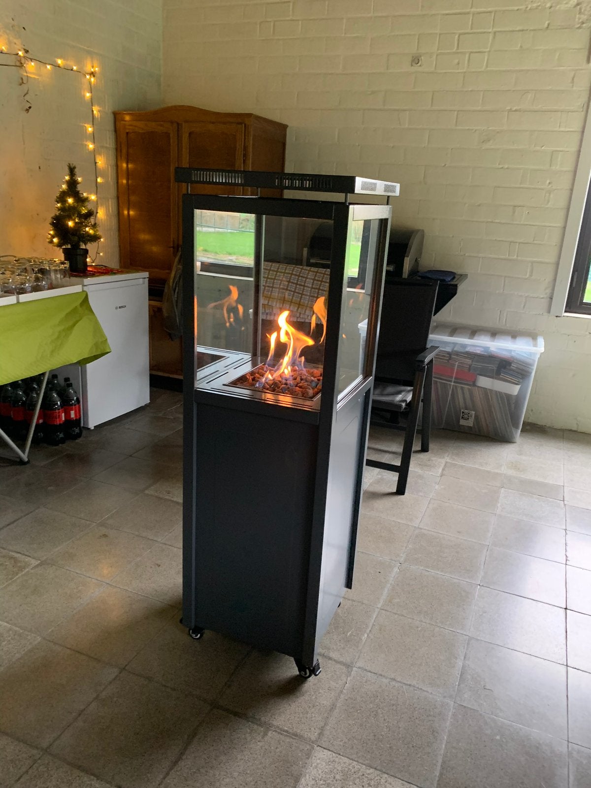 Terras verwarmer 1 maal gebruikt, Tuin en Terras, Ophalen, Zo goed als nieuw