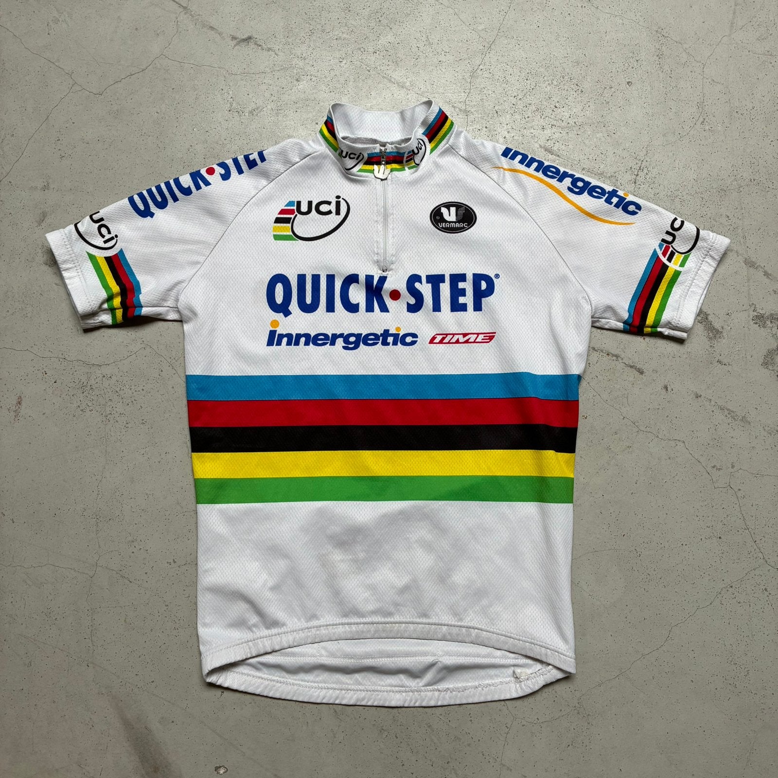 Tom Boonen Quickstep WK wielertrui koerstrui 2005, Fietsen en Brommers, Fietsaccessoires | Fietskleding, Ophalen of Verzenden