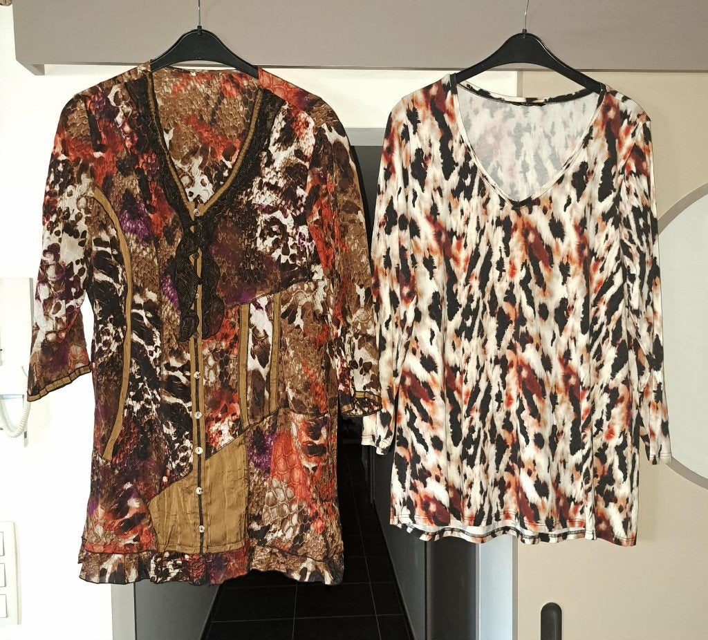 MSMODE, en/of BIBA, tuniek, met dierenprint, XL-XXL, Kleding | Dames, Ophalen of Verzenden, Zo goed als nieuw, Meerkleurig, Blouse of Tuniek