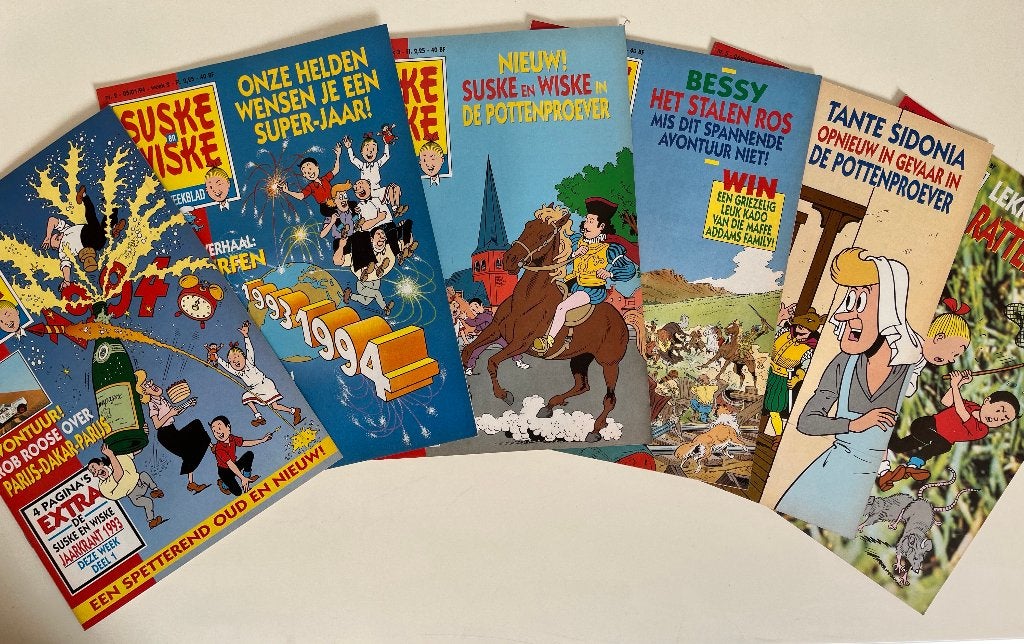 Suske en Wiske Weekblad - nr. 1-17 - Kiekeboe - 1994, Boeken, Stripverhalen, Verzenden