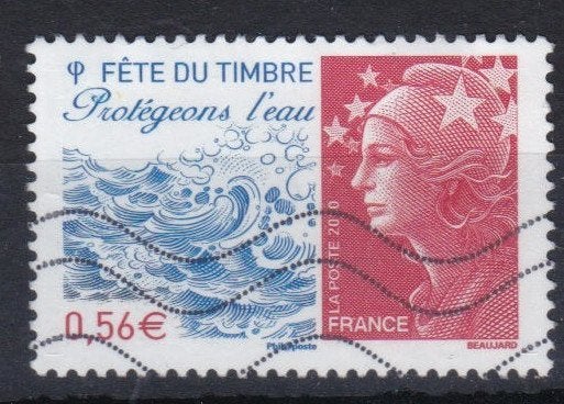 France 2010 - Numéro 4439, Envoi, Affranchi