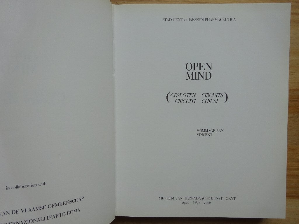 Open Mind, gesloten Circuits, 1989 MHK Gent, Enlèvement ou Envoi, Utilisé, Peinture et dessin