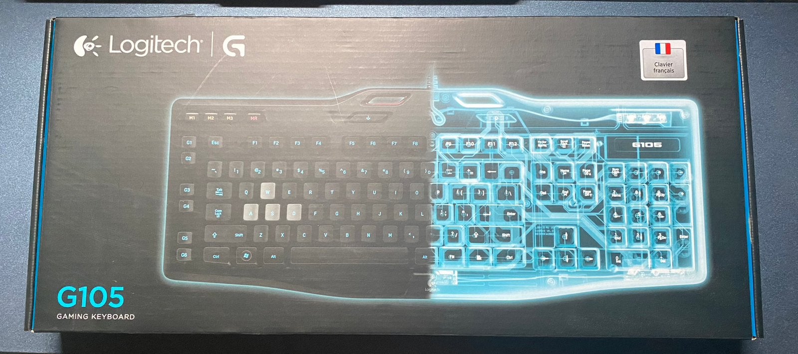 Logitech G105 gaming toetsenbord, Computers en Software, Ophalen, Azerty, Zo goed als nieuw, Gaming toetsenbord