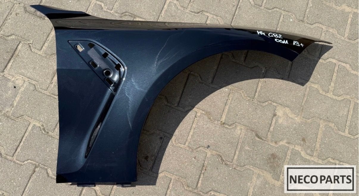 BMW M4 G82 SPATBORD ZIJSCHERM RECHTS ALLES LEVERBAAR!!!, Gebruikt, -, Ophalen of Verzenden, Achter