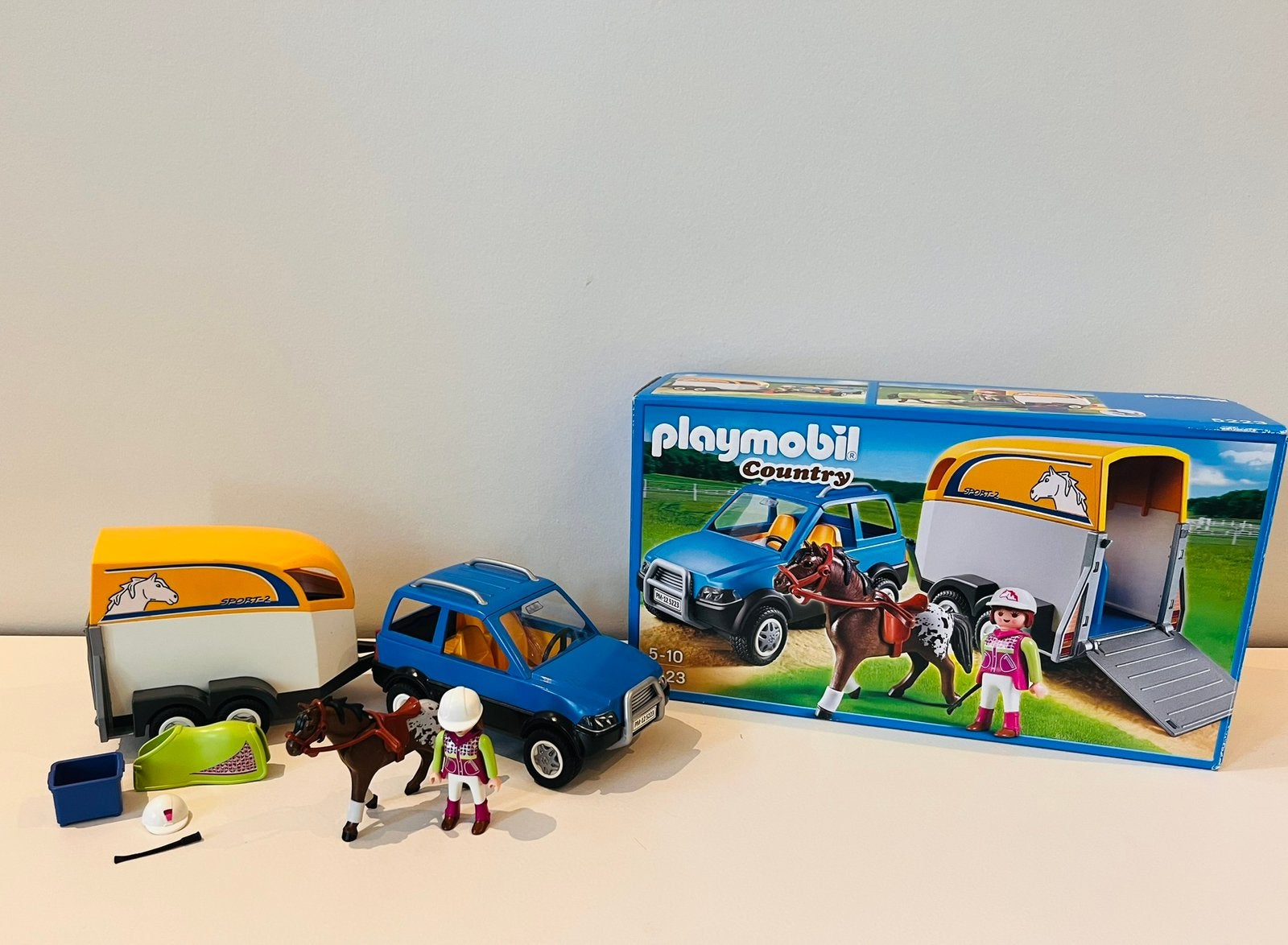 Playmobil voertuig met paardentrailer 5223, Ophalen, Zo goed als nieuw, Voertuig