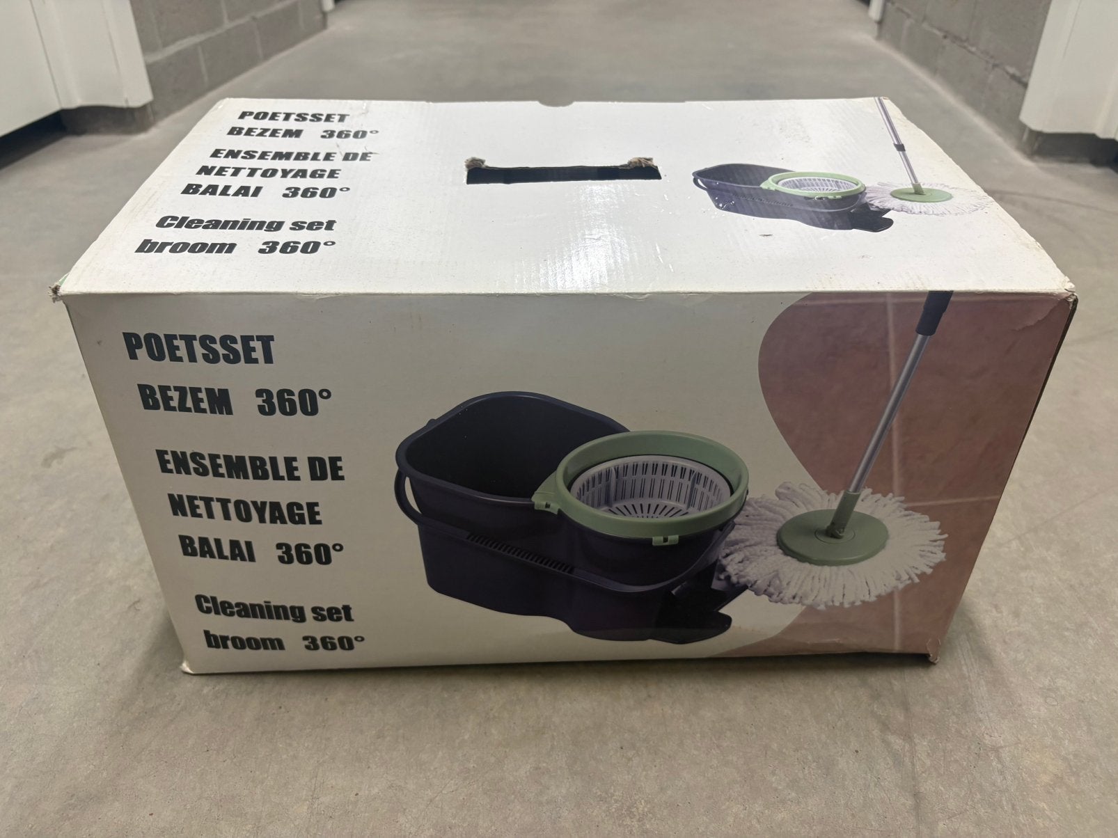 Poetsset Bezem 360 te koop, Ophalen