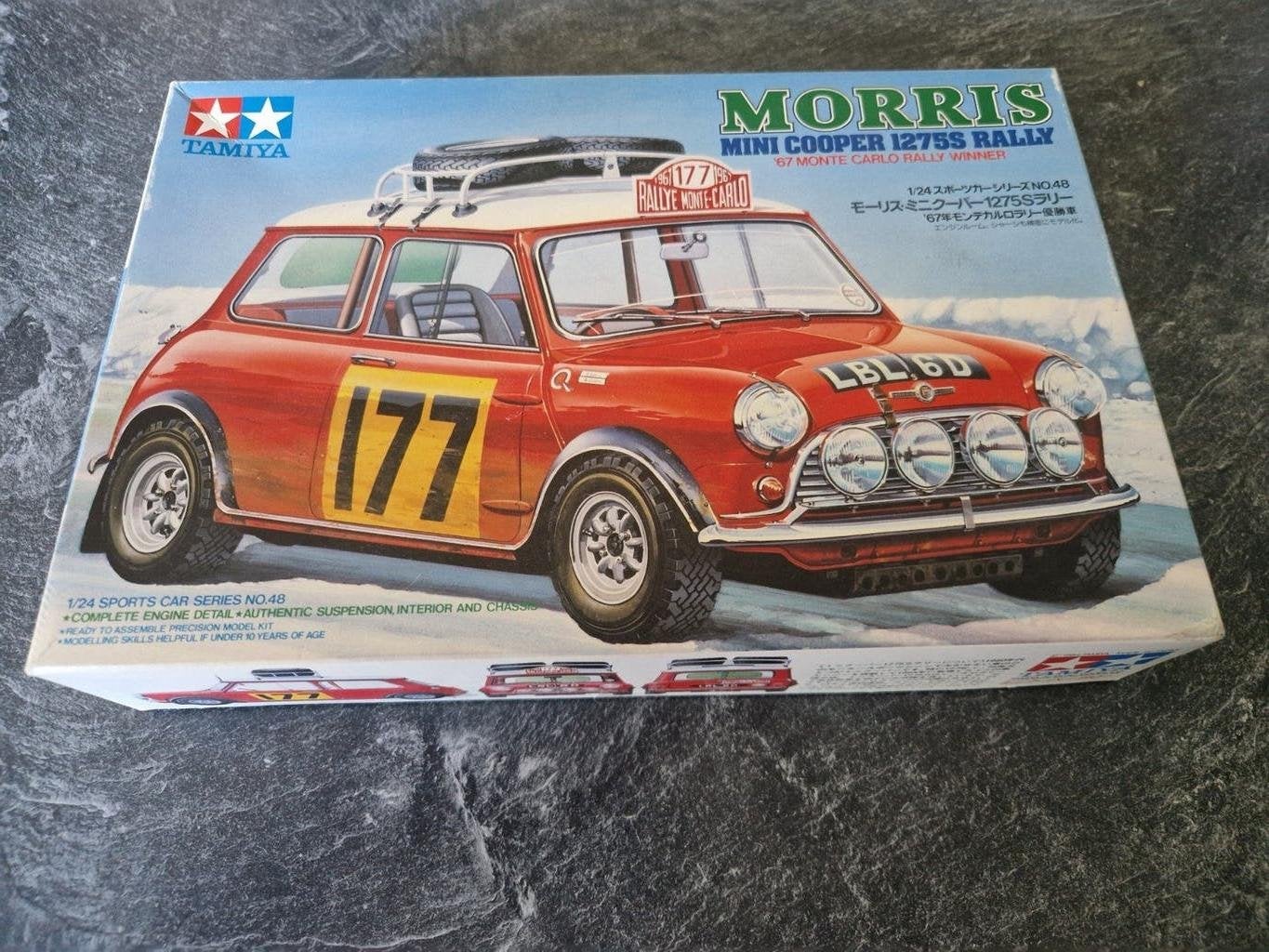 Tamiya vintage 1984 Morris 1275 S rally, Auto, Groter dan 1:32, Nieuw, Ophalen of Verzenden