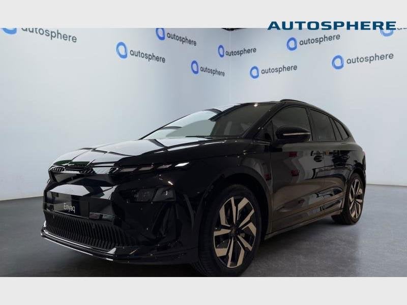 Skoda Enyaq Enyaq 82 kWh 85 Sportline, Auto's, Automaat, Overige modellen, Zwart, Elektrisch