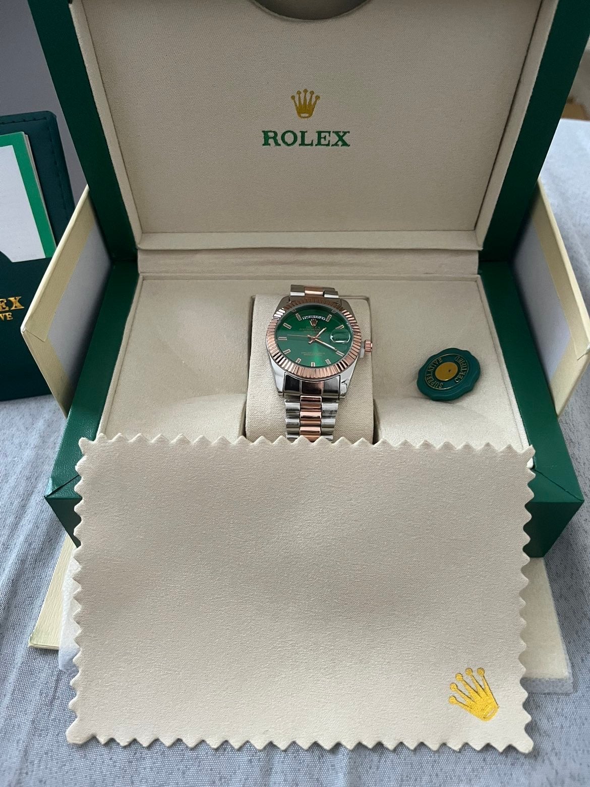 Rolex datejust, Handtassen en Accessoires, Horloges | Dames, Ophalen, Zo goed als nieuw, Rolex
