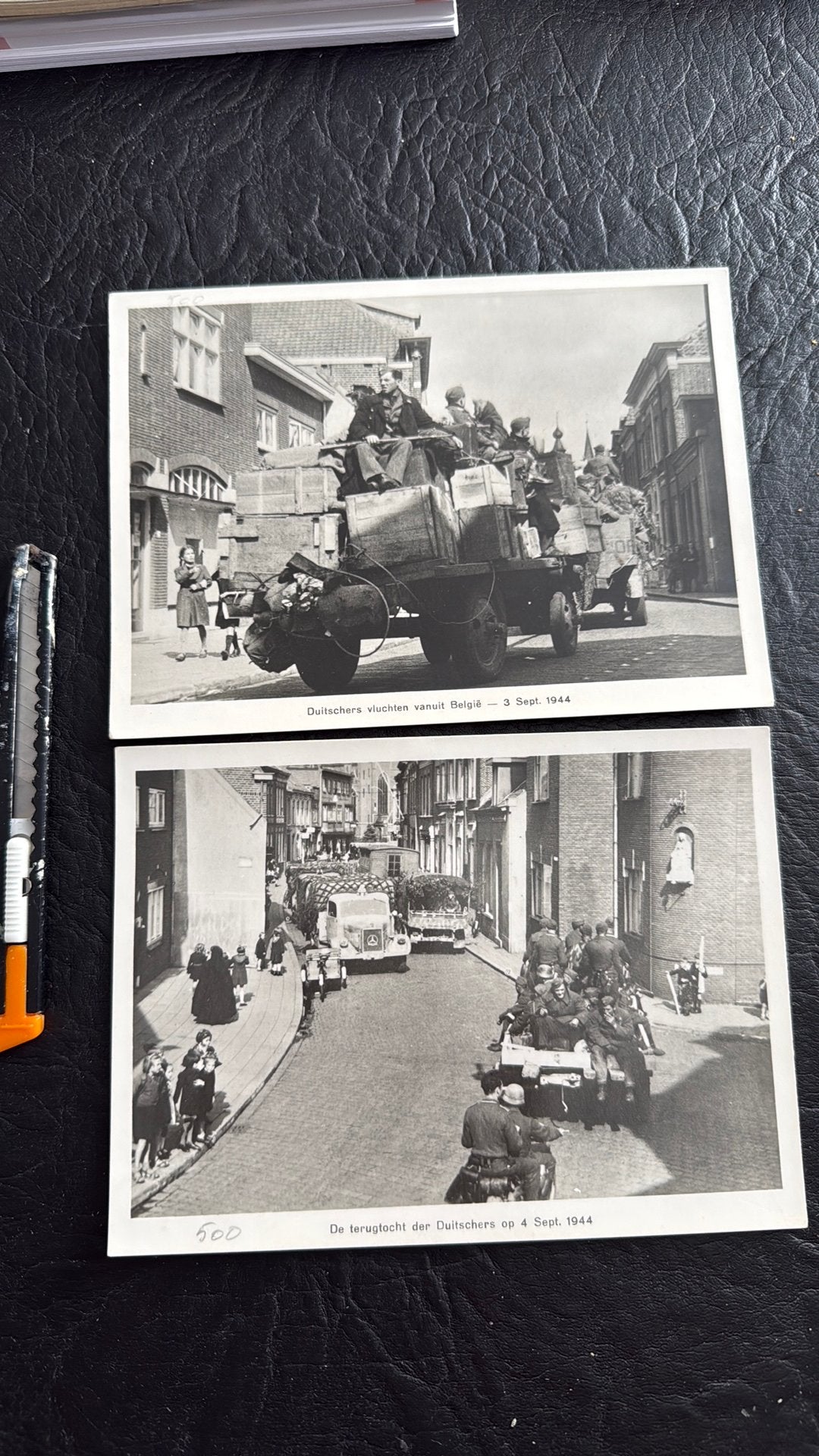 2 grote fotos 1944 terugtrekken van de duitsers, Enlèvement ou Envoi