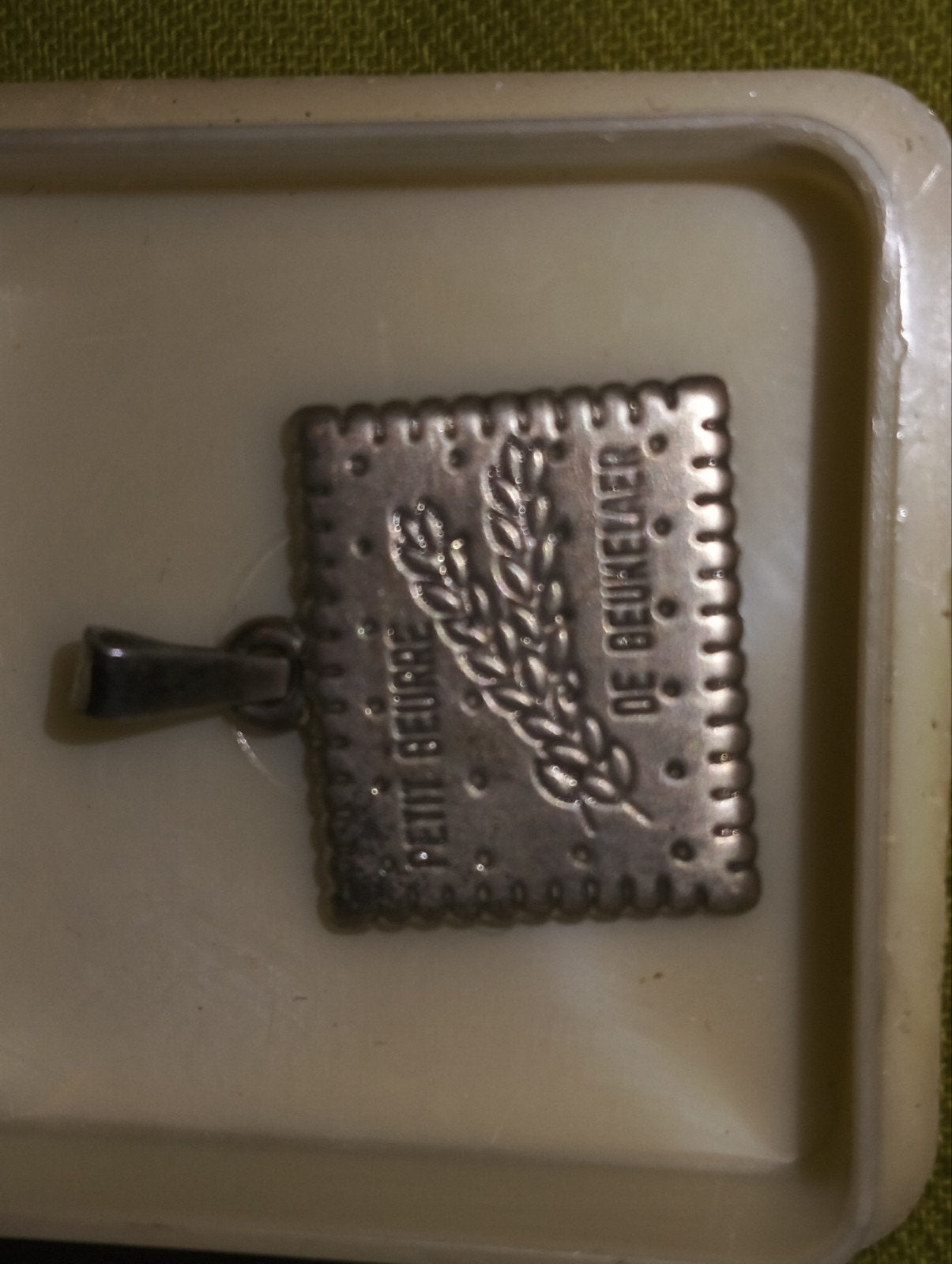 Collectionnez le pendentif petit beurre en argent massif (vo, Enlèvement ou Envoi