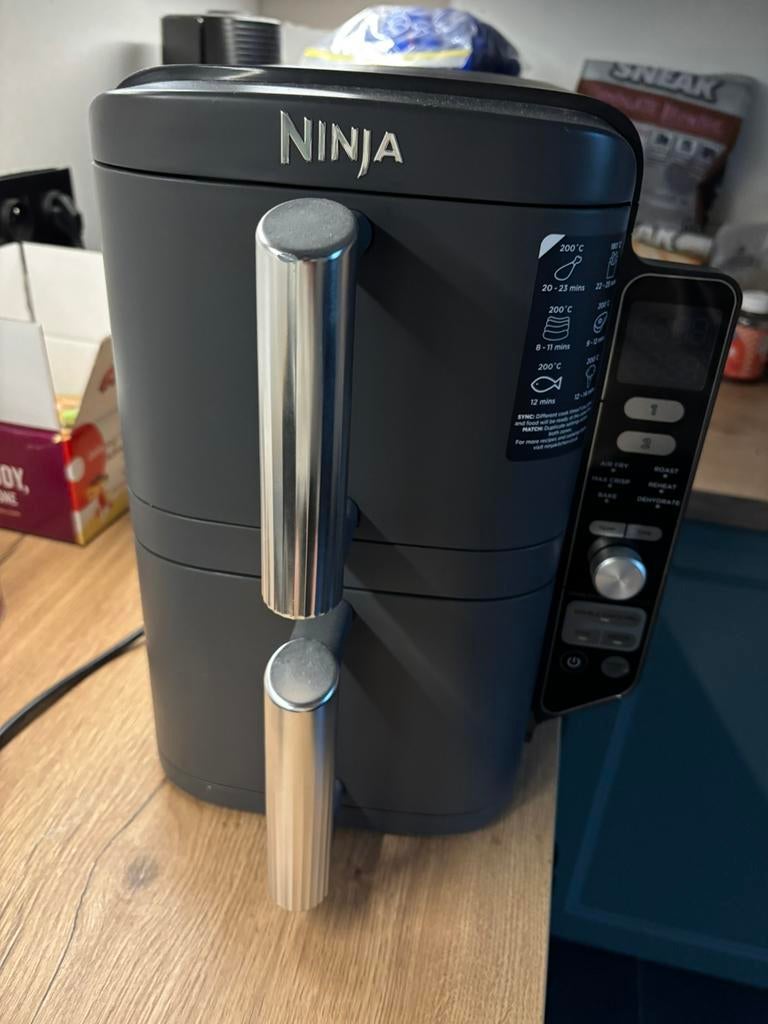 Ninja Double Stack Airfryer XXL - 9.5L, Elektronische apparatuur, Airfryers, Zo goed als nieuw, Airfryer, Ophalen