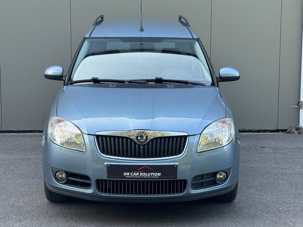 Skoda roomster 1.2 Benzine 1Eigenaar airco 138Dkm, Auto's, Stof, Zwart, Blauw, 5 deurs