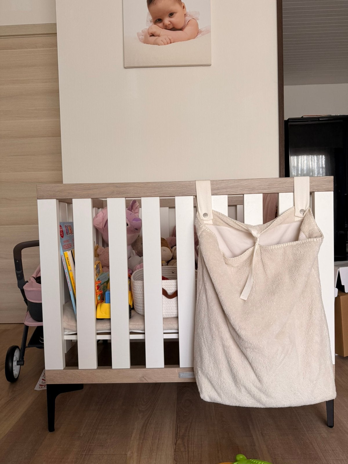 Box met boxkleed en boxzak, Ophalen, Zo goed als nieuw, Boxkleed